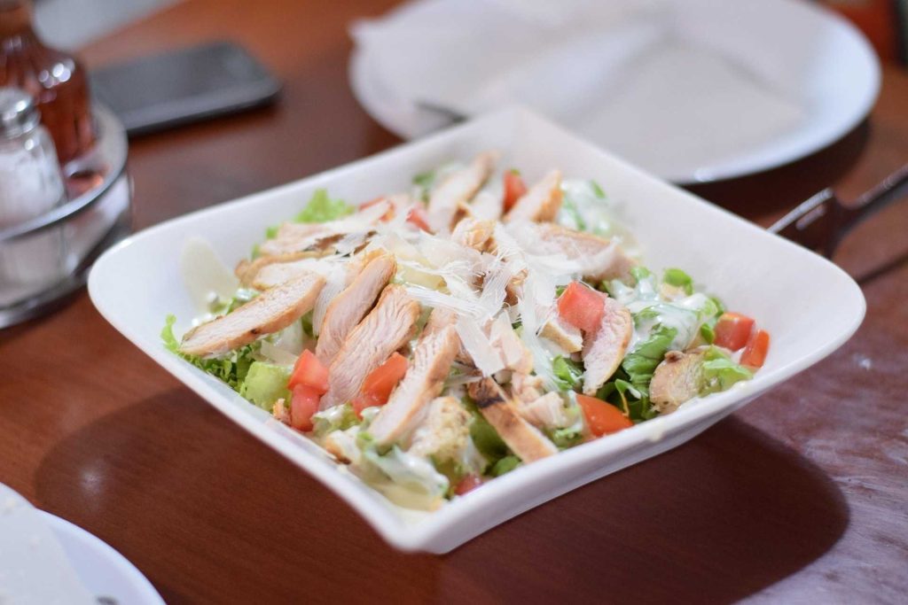 chicken caesar salad wrap