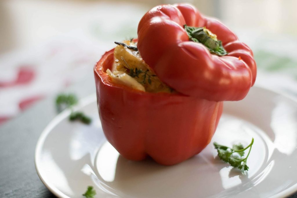 chicken stuffed peppers